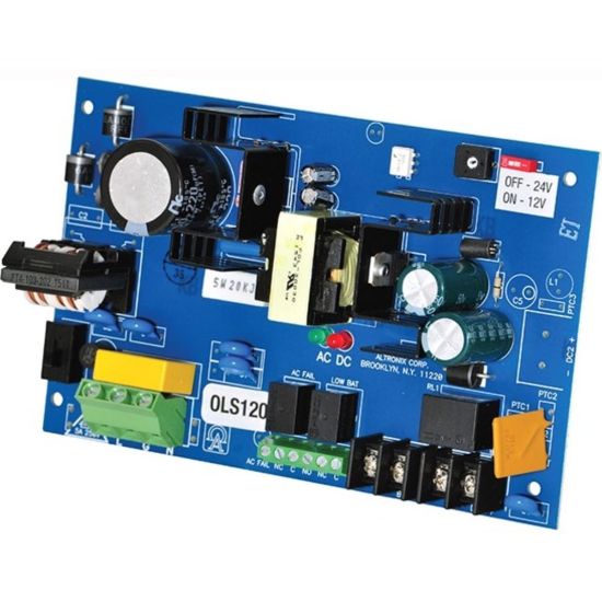 Picture of Altronix OLS120 Proprietary Power Supply - 110 V AC, 220 V AC Input - 12 V DC, 24 V DC Output