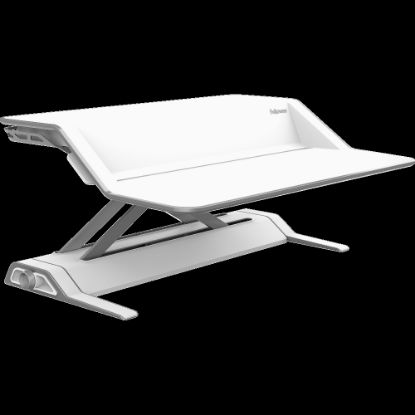 Picture of Fellowes Lotus Adjustable Sit-Stand Workstation, White