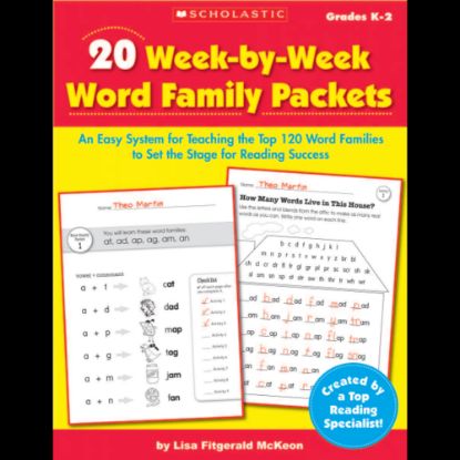 Picture of Scholastic 20 Week-By-Week Word Family Packets