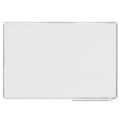 Picture of MasterVision Planning Magnetic Dry-Erase Whiteboard With 1in Grid, 48in x 72in, Aluminum Frame With Silver Finish