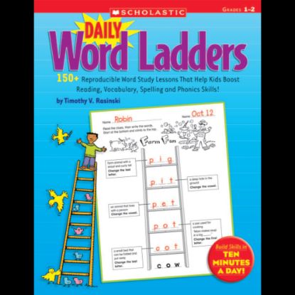 Picture of Scholastic Daily Word Ladders: Grades 1-2, 176 Pages (88 Sheets)