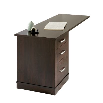 Picture of Sauder Office Port 60inW Library Return Desk Top, Dark Alder