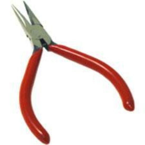 Picture of C2G 4.5in Long Nose Pliers - Red - Plastic - 0.13 lb