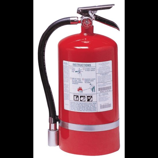 Picture of Halotron I Fire Extinguishers, For Class B and C Fires, 15 1/2 lb Cap. Wt.