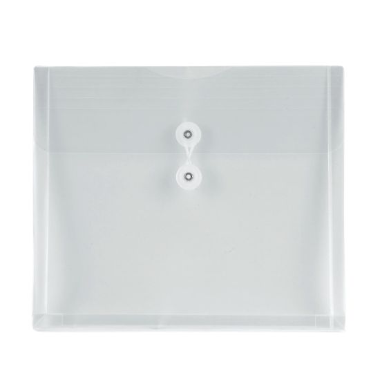 Picture of Office Depot Brand Poly String Envelopes, Letter, Clear, Pack of 5