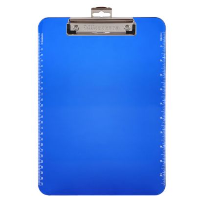 Picture of Office Depot Brand Plastic Clipboard, 9in x 12-1/2in, Blue