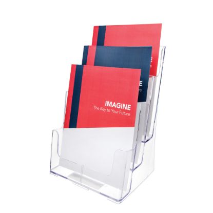 Picture of Office Depot Brand 3-Tier Magazine Holder, 12-11/16inH x 9-1/2inW x 6-1/4inD