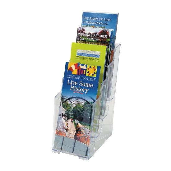 Picture of Office Depot Brand 4-Tier Literature Holder, 10inH x 4-13/16inW x 6-1/8inD