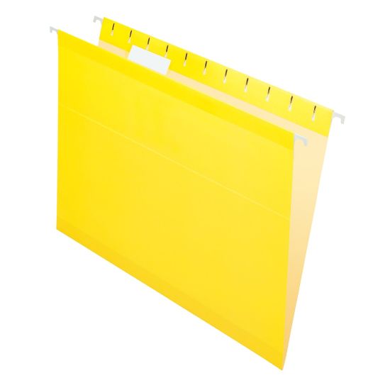 Picture of Office Depot Brand Hanging Folders, Letter Size, Yellow, Box Of 25