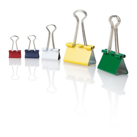 Picture of OfficeMax Multicolored Binder Clips, Small, 36 ct.