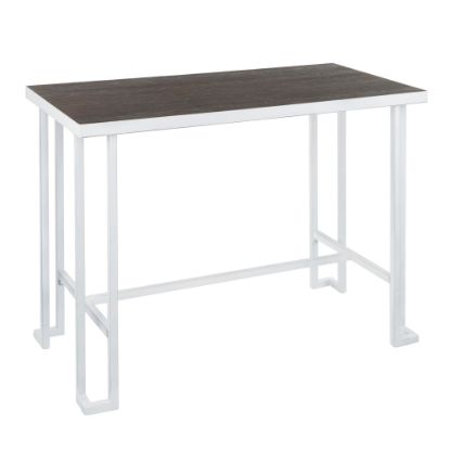 Picture of LumiSource Roman Counter Table, 34-3/4inH x 48inW x 24-1/4inD, Espresso/Vintage White