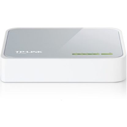 Picture of TP-LINK TL-SF1005D - 5-Port 10/100 Mbps Fast Ethernet Switch - Desktop Ethernet Splitter - Ethernet Hub - Plug & Play - Fanless Quiet - Desktop Design - Green Technology - Unmanaged - White