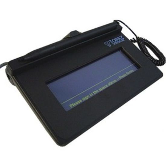 Picture of Topaz SigLite T-S460-BSB-R Signature Pad - 4.30in x 1.40in Active Area - USB