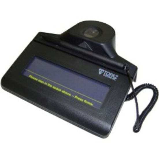 Picture of Topaz IDLite TF-S463-HSB-R Signature Pad - LCDUSB - 4.40in x 1.30in Active Area LCD - 500 x 500 - USB - 410 PPI