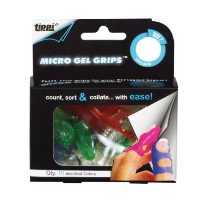 Picture of Tippi Micro Gel Grips, Assorted Sizes, Assorted Colors, Pack Of 10