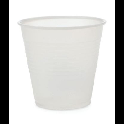 Picture of Medline Disposable Plastic Drinking Cups, 5 Oz, Translucent, 100 Cups Per Bag, Case Of 25 Bags