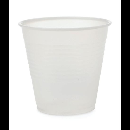 Picture of Medline Disposable Plastic Drinking Cups, 5 Oz, Translucent, 100 Cups Per Bag, Case Of 25 Bags