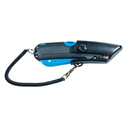 Picture of Cosco EasyCut Self-Retracting Cutter With Holster, Black