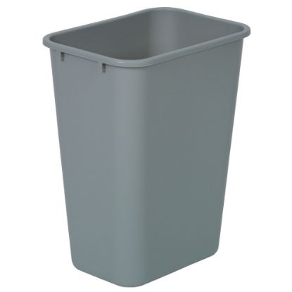 Picture of Highmark Standard Wastebasket, 10 1/4 Gallons, Silver