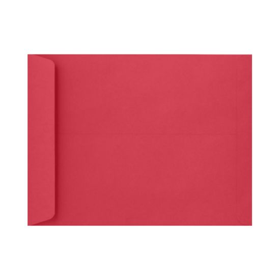 Picture of LUX Open-End 9in x 12in Envelopes, Gummed Seal, Holiday Red, Pack Of 50