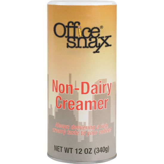 Picture of Office Snax Non-dairy Creamer Canister - 0.75 lb (12 oz) Canister - 24/Carton