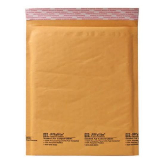 Picture of Sealed Air Self-Seal Bubble Mailers, 12 1/2in x 19in, Kraft, Case Of 50