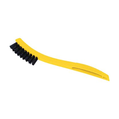 Picture of Rubbermaid Commercial Synthetic-Fill Tile and Grout Brush, 8-1/2 inches Yellow Plastic Handle, Sold as One Brush