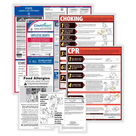 Picture of ComplyRight Restaurant Federal And State Labor Law 1-Year Poster Service, English, Maryland