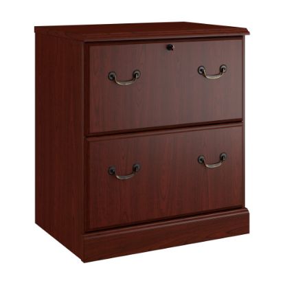 Picture of Bush Business Furniture Bennington 27inW x 19-2/5inD Lateral 2-Drawer File Cabinet, Harvest Cherry, Standard Delivery