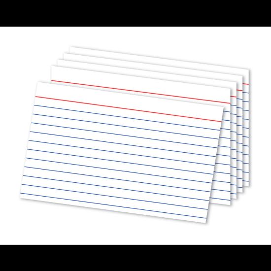 Picture of Office Depot Brand Ruled Index Cards, 4in x 6in, White, Pack Of 300