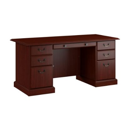 Picture of Bush Business Furniture Arlington Executive 66inW Computer Desk, Harvest Cherry, Standard Delivery