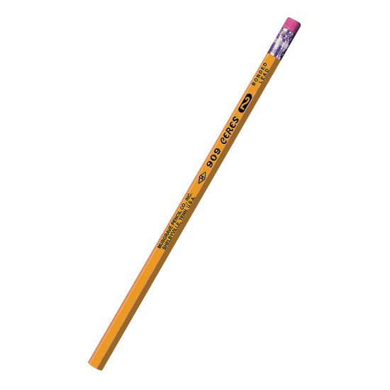 Picture of Musgrave Pencil Co. Inc. Ceres Pencils, Medium Point, No. 2, Yellow, 12 Pencils Per Pack, Set Of 12 Packs