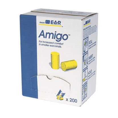 Picture of 3M E-A-R Classic Earplugs, Small, Yellow, Box Of 200 Pairs