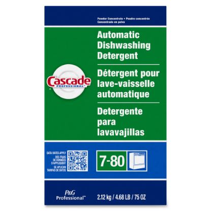 Picture of Cascade Dishwashing Detergent, 75 Oz, Fresh Scent, Carton Of 7 Boxes