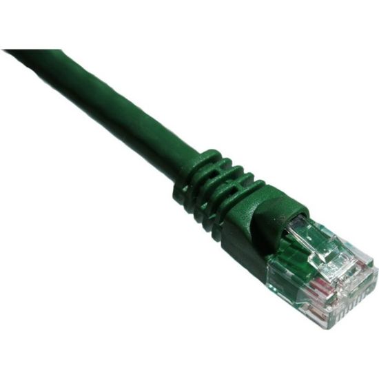 Picture of Axiom 1FT CAT5E 350mhz Patch Cable Molded Boot (Green) - Category 5e for Network Device - Patch Cable - 1 ft - 1 x - 1 x - Gold-plated Contacts - Green