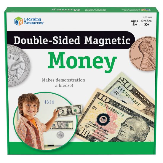 Picture of Learning Resources Double-Sided Magnetic Money Set, Grades Pre-K - 8