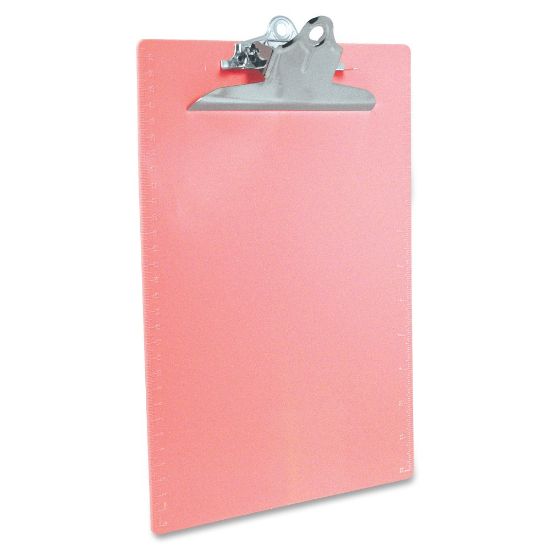 Picture of Saunders Plastic Clipboard, 1in Clip, 96% Recycled, Pink