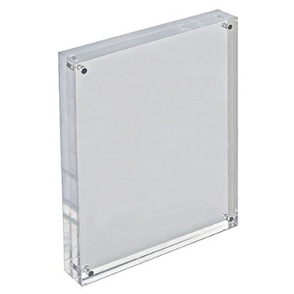 Picture of Azar Displays Acrylic Vertical/Horizontal Block Frame, 8 1/2in x 11in, Clear