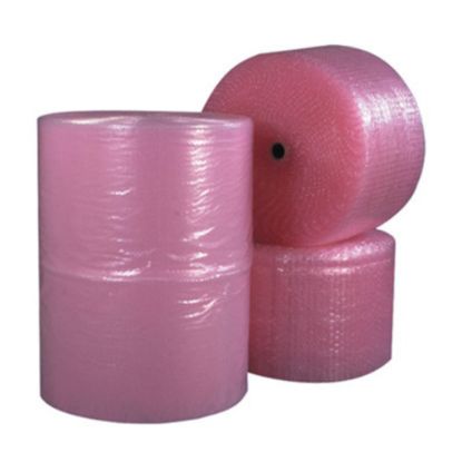 Picture of B O X Packaging Anti-Static Air Bubble Rolls, 1/2in x 24in x 250ft, Pink, Pack Of 2