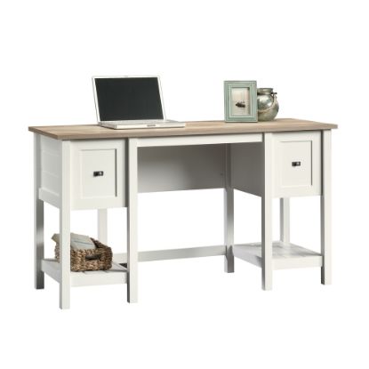 Picture of Sauder Cottage Road 54inW Computer Desk, Soft White