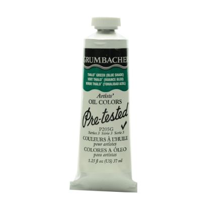 Picture of Grumbacher P205 Pre-Tested Artists Oil Colors, 1.25 Oz, Thalo Green (Blue Shade), Pack Of 2