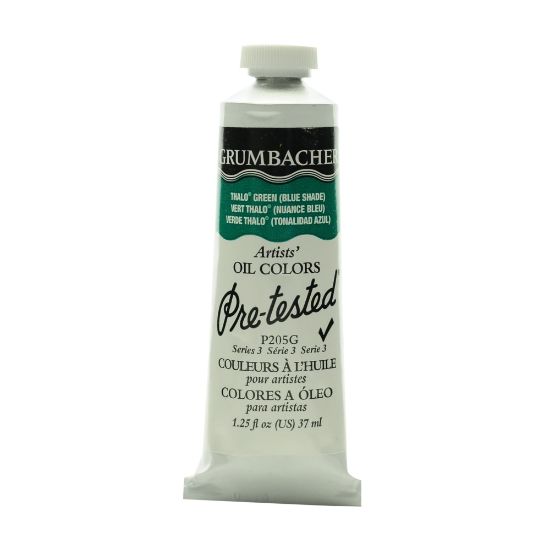 Picture of Grumbacher P205 Pre-Tested Artists Oil Colors, 1.25 Oz, Thalo Green (Blue Shade), Pack Of 2