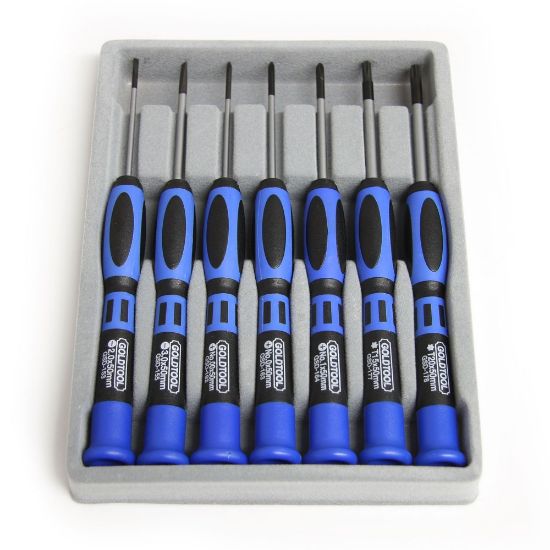 Picture of StarTech.com 7-Piece Precision Screwdriver Computer Tool Kit, Blue