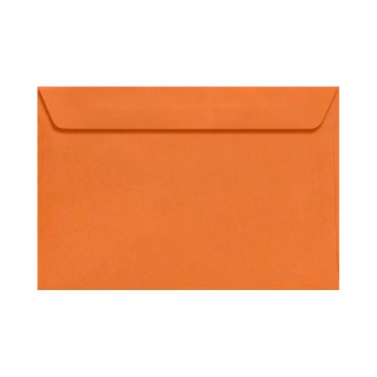 Picture of LUX Booklet 6in x 9in Envelopes, Gummed Seal, Mandarin Orange, Pack Of 1,000