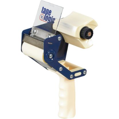 Picture of Tape Logic Heavy-Duty Carton Sealing Tape Dispenser, 3in, Blue/Off-White