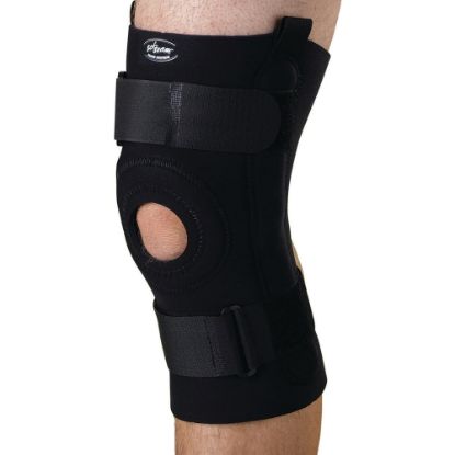 Picture of CURAD Neoprene U-Shaped Hinged Knee Supports, 2XL, 10 1/4in x 18 - 20in