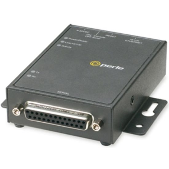 Picture of Perle IOLAN DS1 Device Server - 16 MB - 1 x Network (RJ-45) - 1 x Serial Port - Fast Ethernet - Wall Mountable, Rail-mountable, Panel-mountable