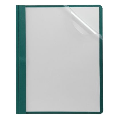 Picture of Oxford Clear-Front Report Covers, 8 1/2in x 11in, Hunter Green, Pack Of 25