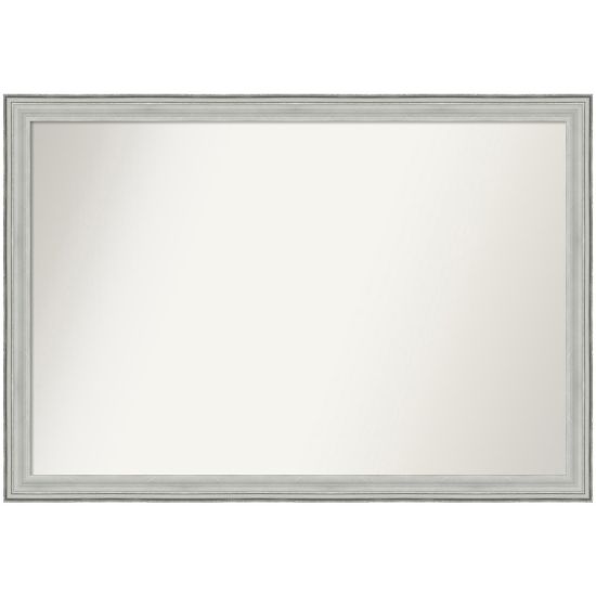 Picture of Amanti Art Non-Beveled Rectangle Framed Bathroom Wall Mirror, 27in x 39in, Bel Volto Silver