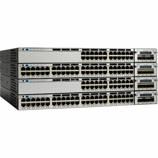 Picture of Cisco WS-C3750X-24S-E Layer 3 Switch - Manageable - Gigabit Ethernet - 3 Layer Supported - 24 SFP Slots - 1U High - Rack-mountable - Lifetime Limited Warranty